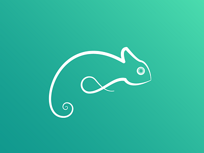 Chameleon chameleon logo vector