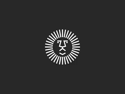 Lion Logo animal cat circle design emblem illustration line lion logo predator round shape