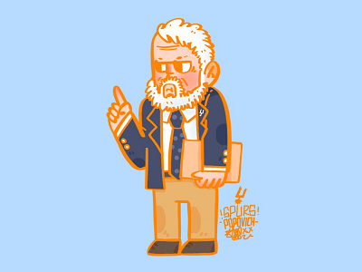Gregg Popovich illustration