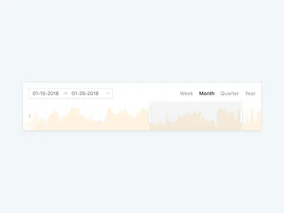 📅📈 Date Range Selector chart clean dasboard data date picker date range date selector design selector simple ui ux widget