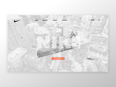 Nike Air Force One air force design interface laptop nike shoes sneakers ui ux web website