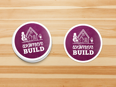 Women Build Sticker Mockup big bend branding build construction design habitat for humanity home house icon illustration logo mockup print sticker ui ux vector women build