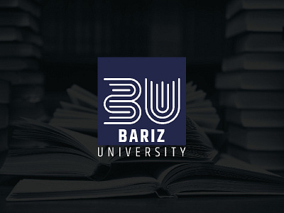 Bariz University Logo app branding design graphic icon logo mockup ui