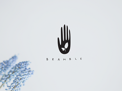 Bramble Logo art concept craft design graphic handmade handwriting handwriting font illustration logo logoart logotype manchester nature typography