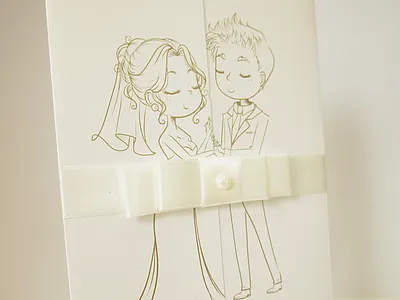 Wedding Invitation booklet couple graphi design graphic illustration invitation wedding wedding card