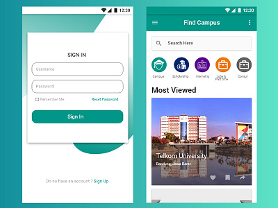 Find Campus #1 app ui ux