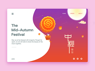 Happy Mid-Autumn festival ui 插图