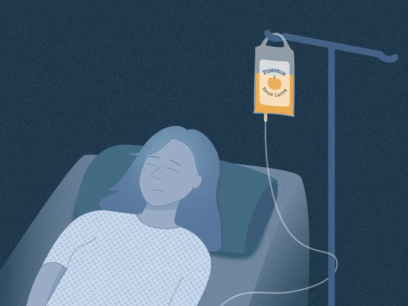 'Tis the season #day11 2d illustration after effects animation caffeine character design coffee funny humor illustration mograph pumpkin pumpkin spice rebound