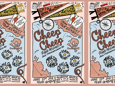 Cheep Cheep poster design diy diy music hand type handwritten illustration illustrator ipad pro ipadpro music poster poster design procreate show poster tour poster typography