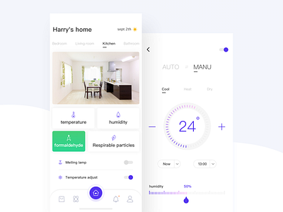 Smart home app smart home ui 设计 颜色