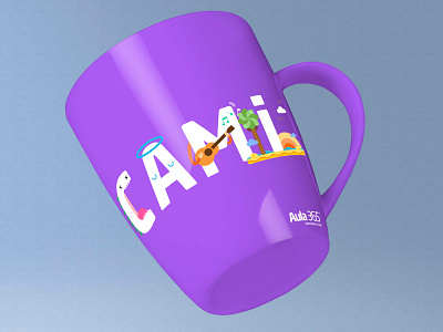 Cup with funny abc! abc brand cup cute design illustration kids letters