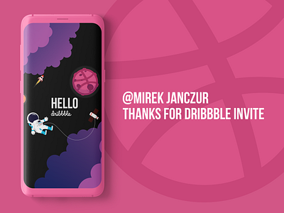 Dribbble Poster adobexd typography ui uidesign uitrends uxdesign