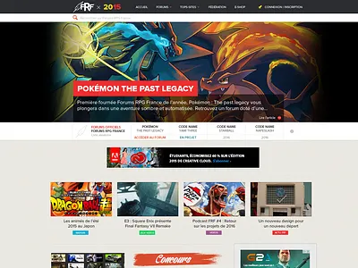 Forums RPG France - A roleplay forums portal anime comics design fan japan naruto news rpg showcase snk webdesign website world