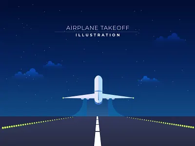 Airplane takeoff illustration airplane takeoff bangladesh graphyco illustration plane illustration vector art