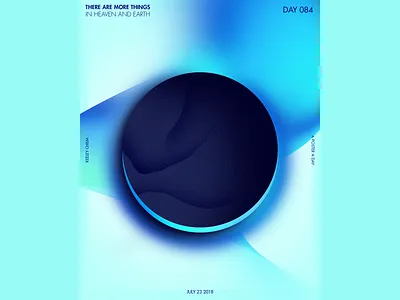 There are More Things in Heaven and Earth (July 23 2018) 2 invites a poster every day color colors design gradient graphic graphic design illustrator invitation photoshop poster poster challenge