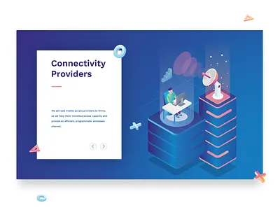 Illustration "providers" 3d adobe art branding card design flat icon identity illustration illustrator isometric logo minimal sketch ui ux vector web website
