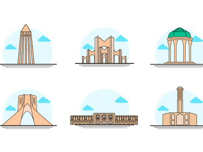 Iran Icon Vector design hamedan icon icon illustration illustrator iran iran icon iran vector isfahan icon shiraz icon tabriz icon tehran icon vector yazd icon