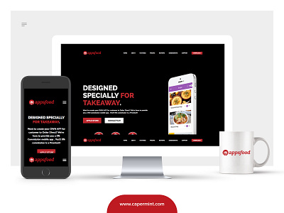 AppsFood Web Design apps food foodwebsite landing ui uidesign ux website