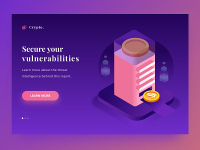 Crypto chain crypto crypto currency design illustration shot ui ux web