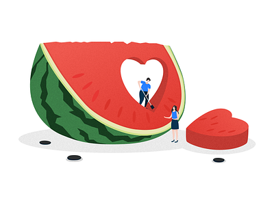 Chinese Valentine's Day chinese valentines day love lover man qixi watermelon women 七夕