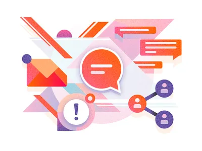 Illustrations - communications icon illustration themissinglink tolstovbrand vector