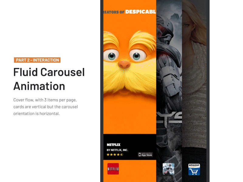 Part 2 - Carousel Interaction ae animation carousel fluid gif interaction loop motion ui ux