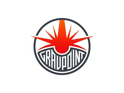 GravPoint Logo calligraphy engrave gravpoint laser logo logotype point ray