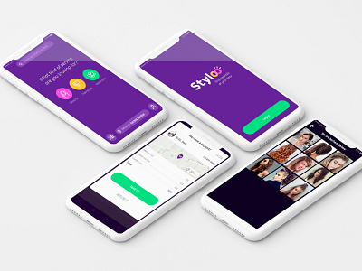 Stylco animation app color design developer estilo moda ui ux