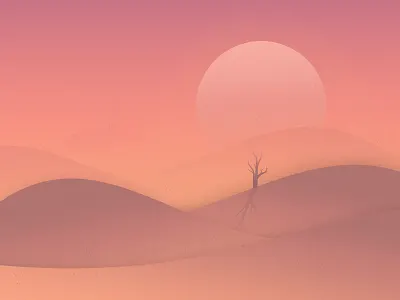 Desert design illustration