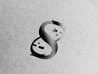 H8ernity 8 digit negative space negative space skull