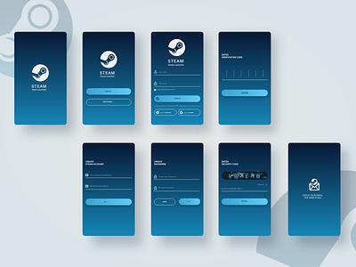 Steam Game Launcher 2 concept ui design steam ui ux