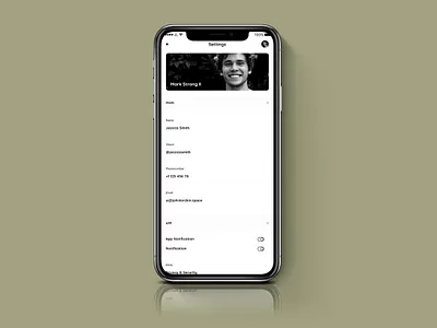 Profile Page appdesign photoshop profile profile app profile design profile detail profile page