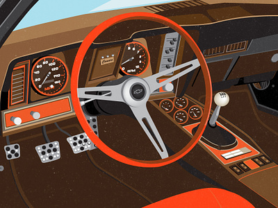 Chevrolet camaro SS 1967 auto auto repair camaro car car club chevrolet compartment drive driver illustration infographic interior passenger rider salon sport sport car ss1967 vehicle