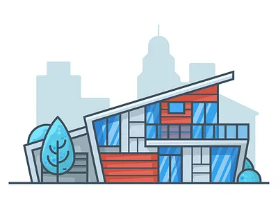 House building building design building illustration design house house illustration icon illustration minimal vector