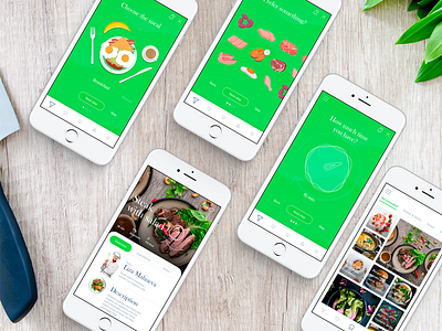 Recipe book application design illustration recipe app ui ux