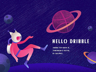 HELLO DRIBBLE first shoot illustration