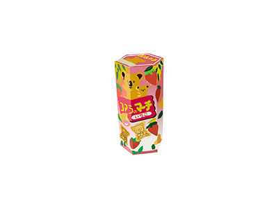 Koala's March 2d candy flat flavor food illo illustration illustrator japanese koala minimal snack strawberry treat vector