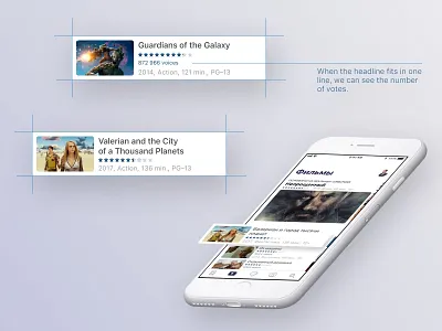Movie Cards Explained app cinema explain ios mobile movie movies ui ux