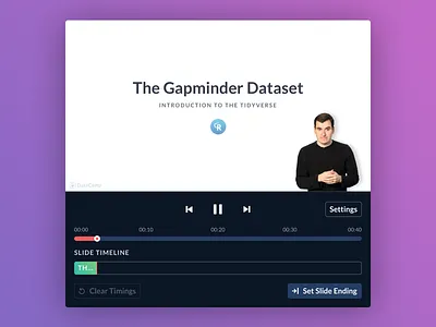 Slide Timing – Videos presentation slidedeck timings