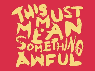 Something awful band custom merch paint paint brush type typography