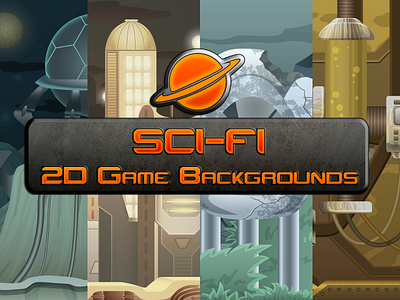 Sci Fi Game Backgrounds 2d backgrounds game game assets game design gamedev gaming