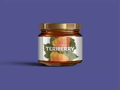 Label for jam art berries branding colors concept art illustration label logo logotype orange package package design packagedesign packing packing design typography ultraviolet