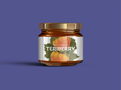Label for jam art berries branding colors concept art illustration label logo logotype orange package package design packagedesign packing packing design typography ultraviolet