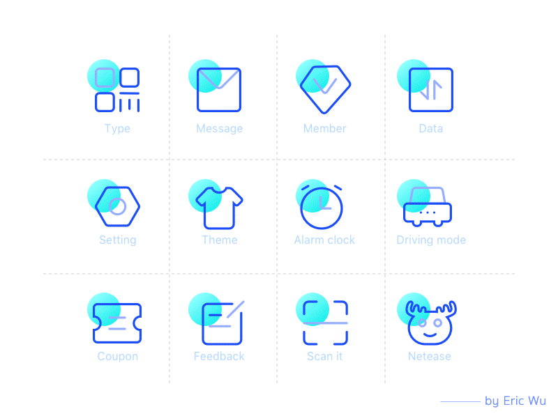 Netease Music Icon Redesign animation app app，ui icon sketch