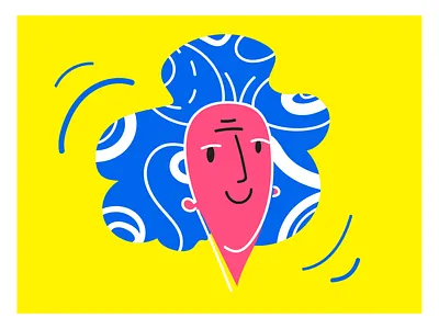 Funky Portrait - 01 face hair illustration pattern portrait