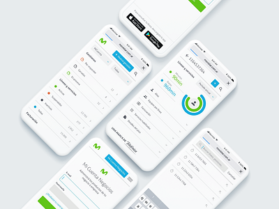 Movistar Negocios [In Progress] business design facturas gestion lineas mobile movistar negocios responsive saldo ui