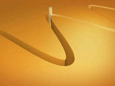 Loop animation cinema4d design loop motiongraphics yellow