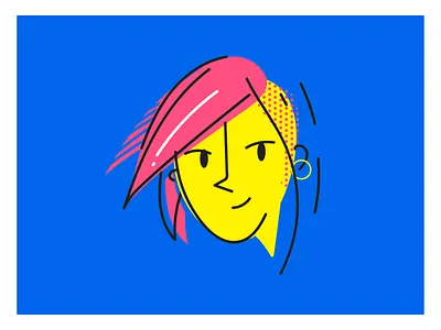 Funky Portrait - 02 face illustration portrait