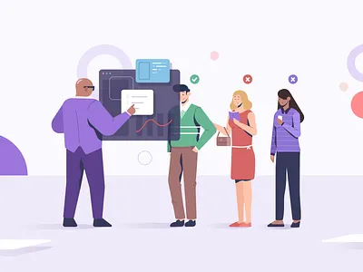 KYC Illustration WIP branding design flat illustration kyc web website