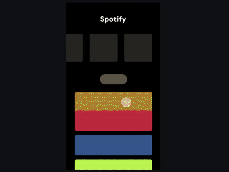 Spotify Simple Interaction animation app branding design icon minimal type ui ux